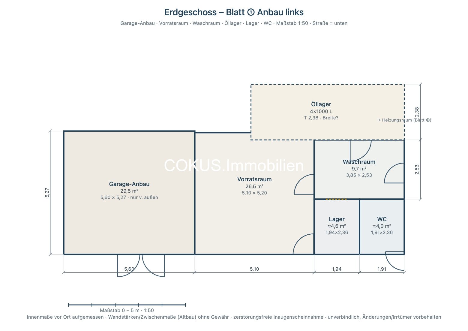Grundriss EG Blatt 1 Anbau-links A4 Grundriss EG Blatt 1 Anbau-links A4